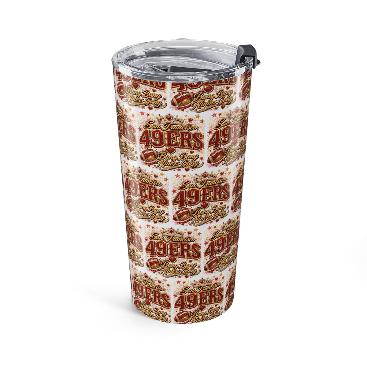 49ers Fan Girl Pattern Tumbler 20oz