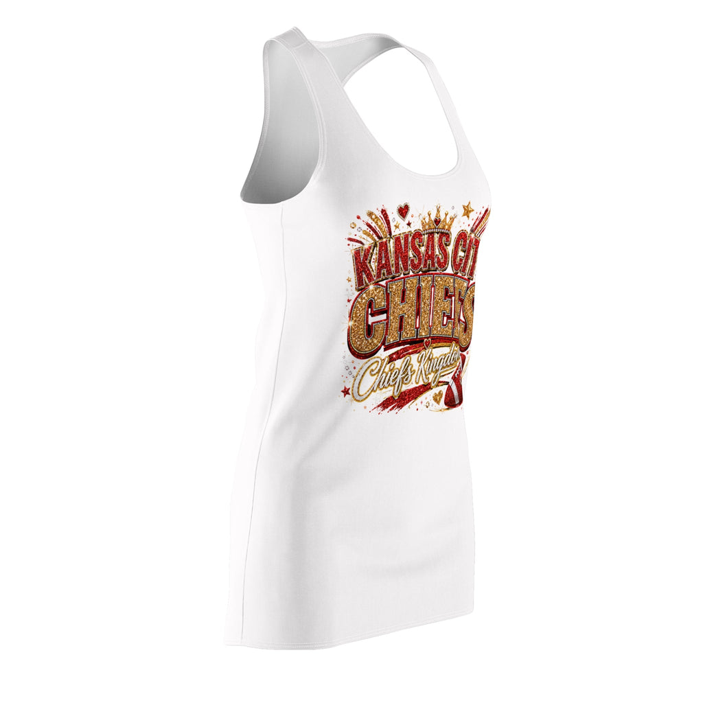 Kansas City Chiefs Glitter Logo Racerback Dress | Football Team Dress
