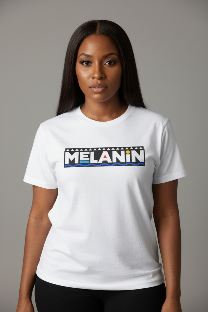Melanin Block Letter Unisex T-Shirt
