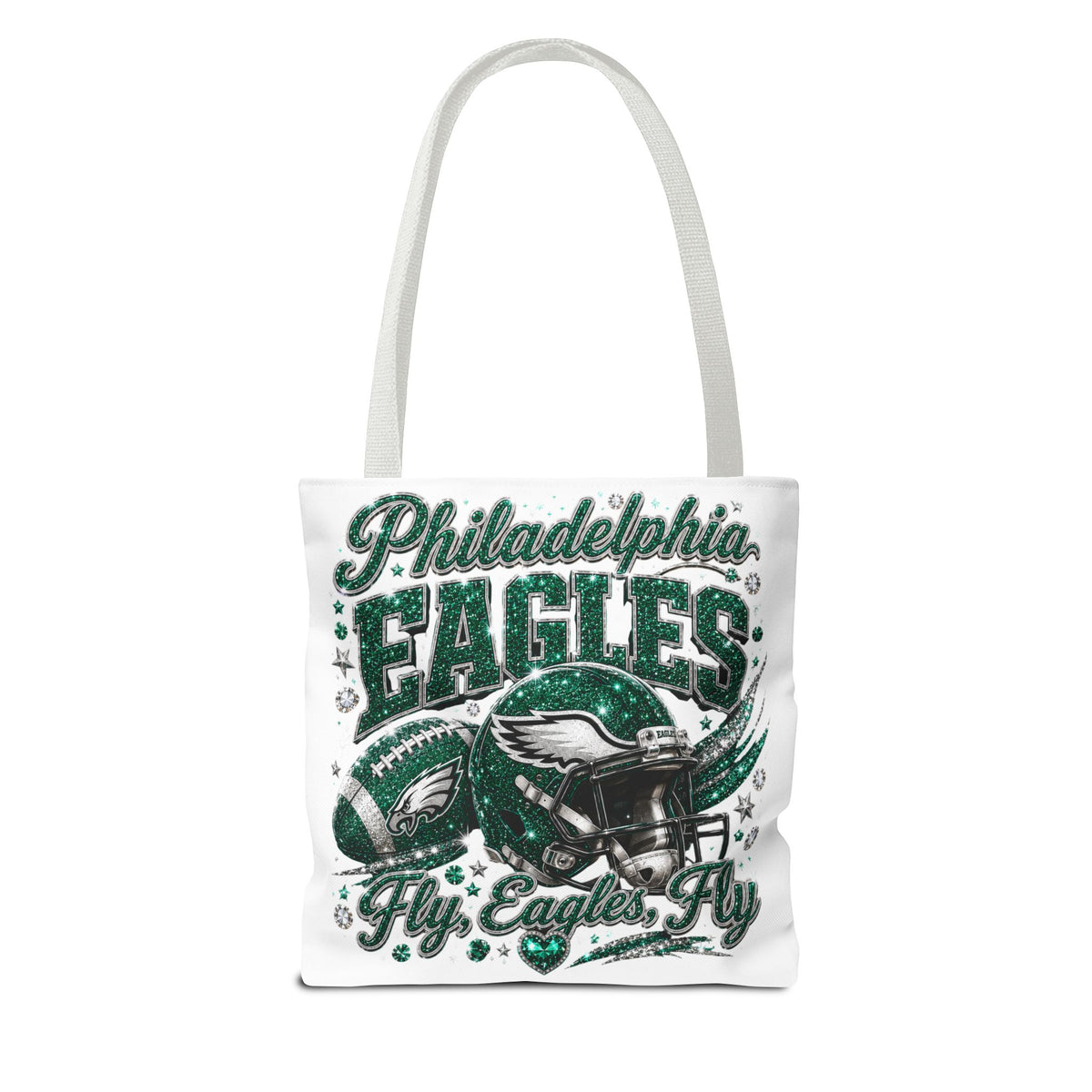 Philadelphia Eagles Fan Girl Tote Bag — Fly Eagles Fly Graphic Tote