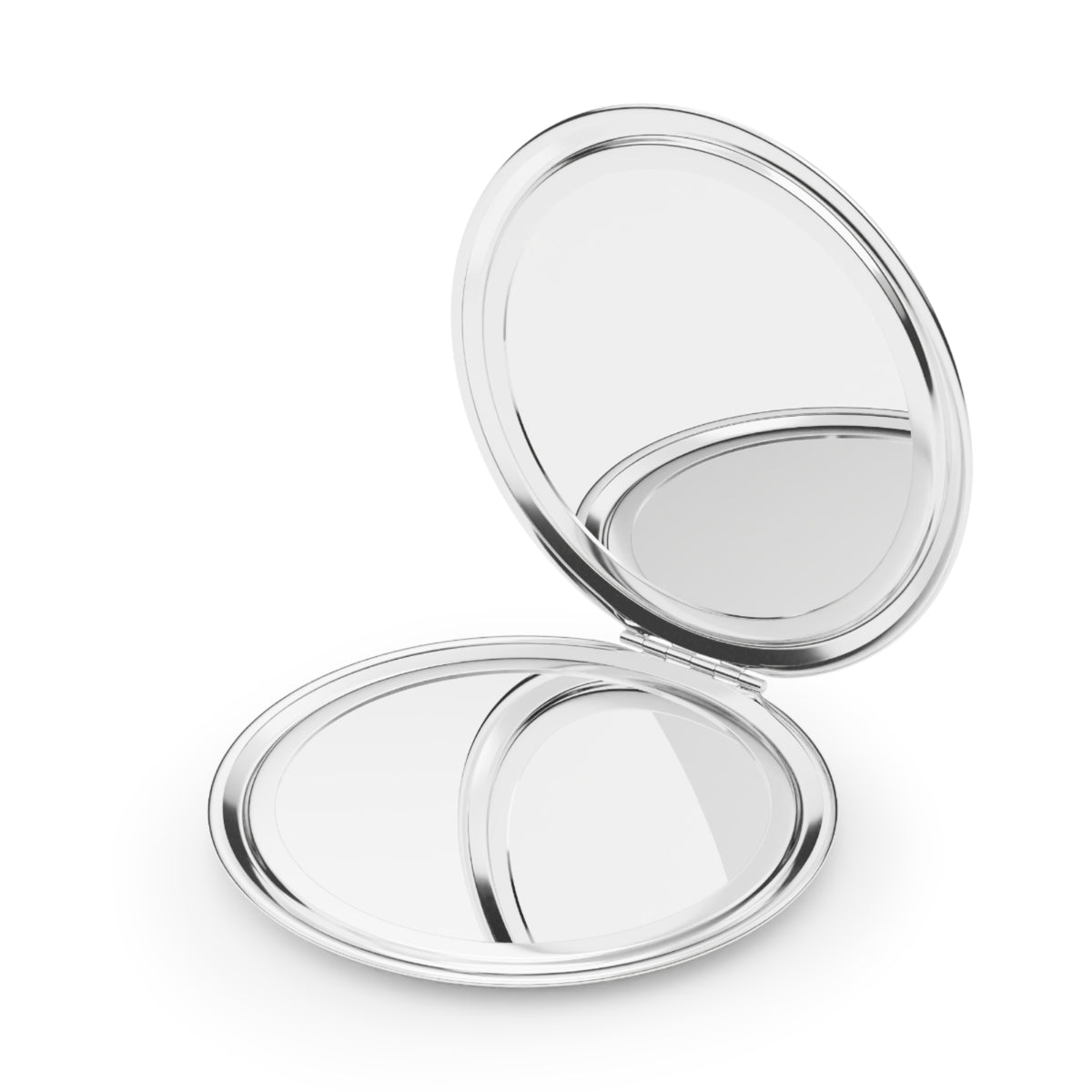 Compact Travel Mirror — "Too Glam to Give a Damn" Sparkle Pocket Mirror