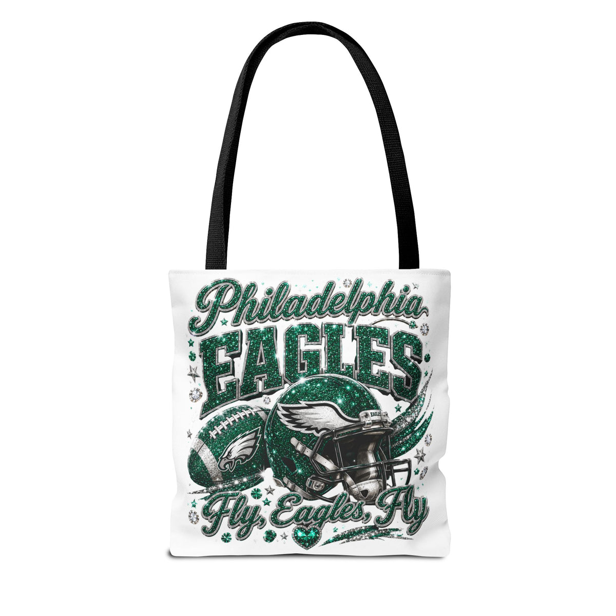 Philadelphia Eagles Fan Girl Tote Bag — Fly Eagles Fly Graphic Tote