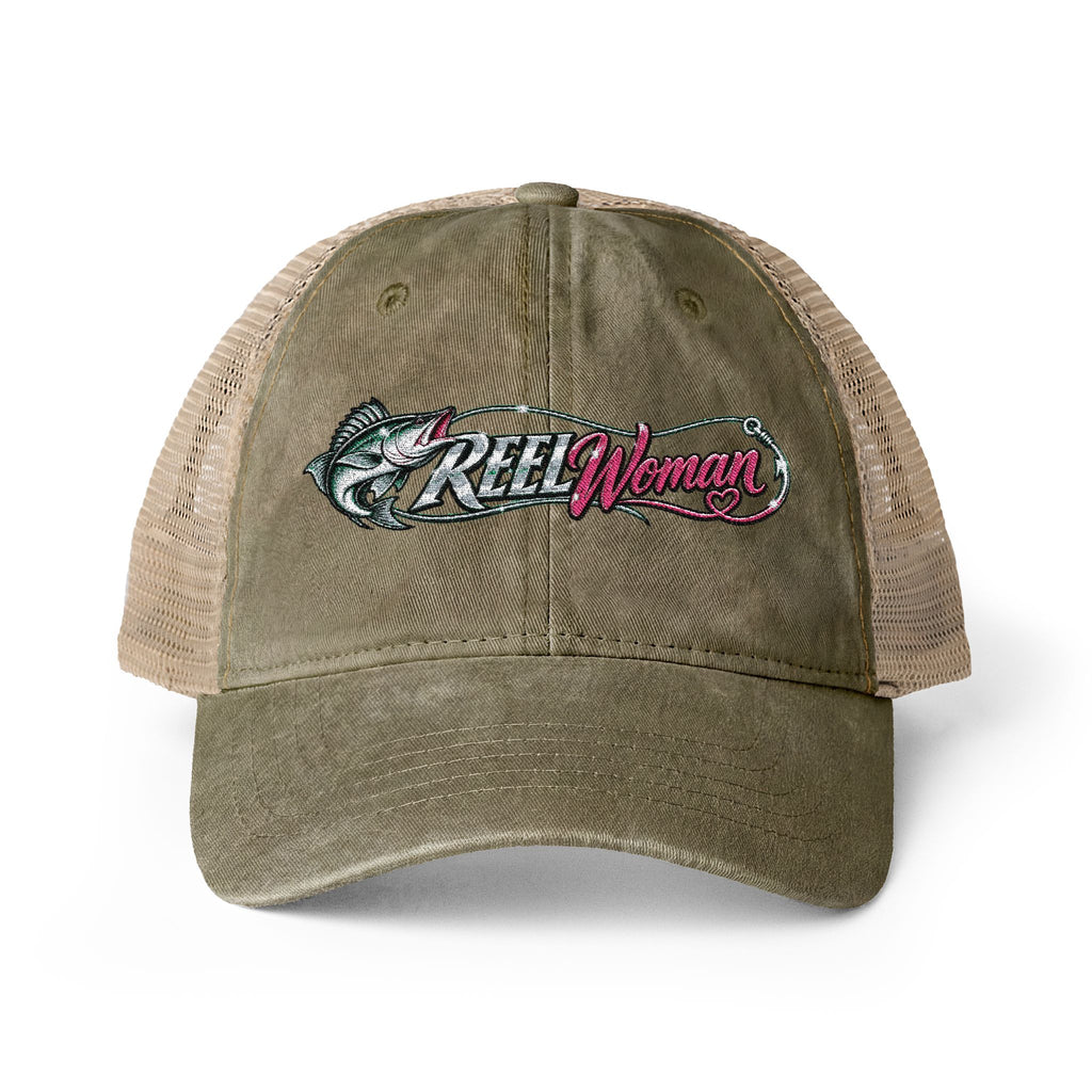 Reel Woman Embroidered Cap