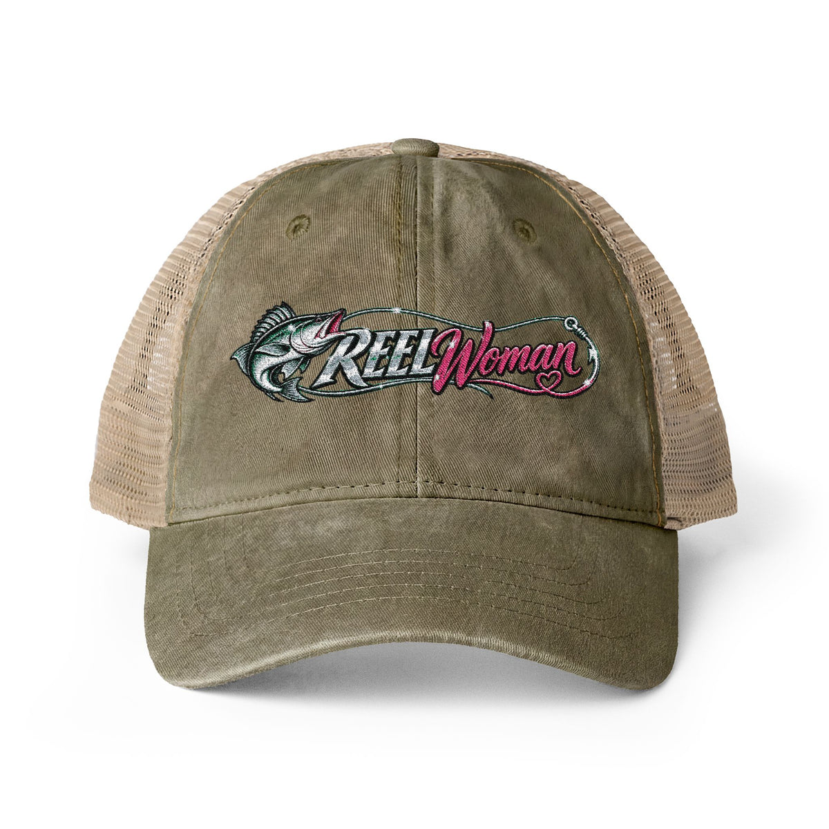 Reel Woman Embroidered Cap