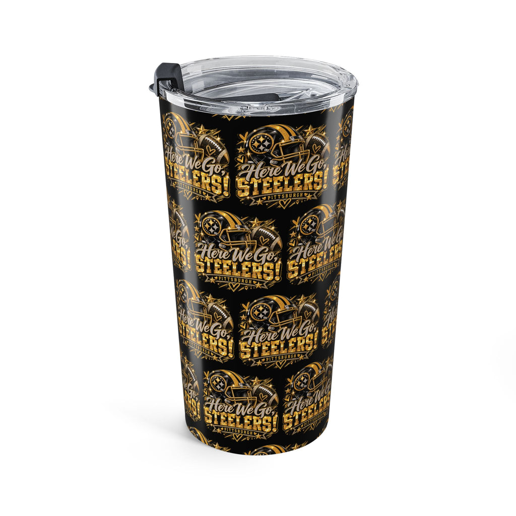 Here We Go Steelers Fan Girl Tumbler 20oz