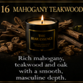 Mahogany Teakwood - 8oz Luxury Coconut Hybrid Candle