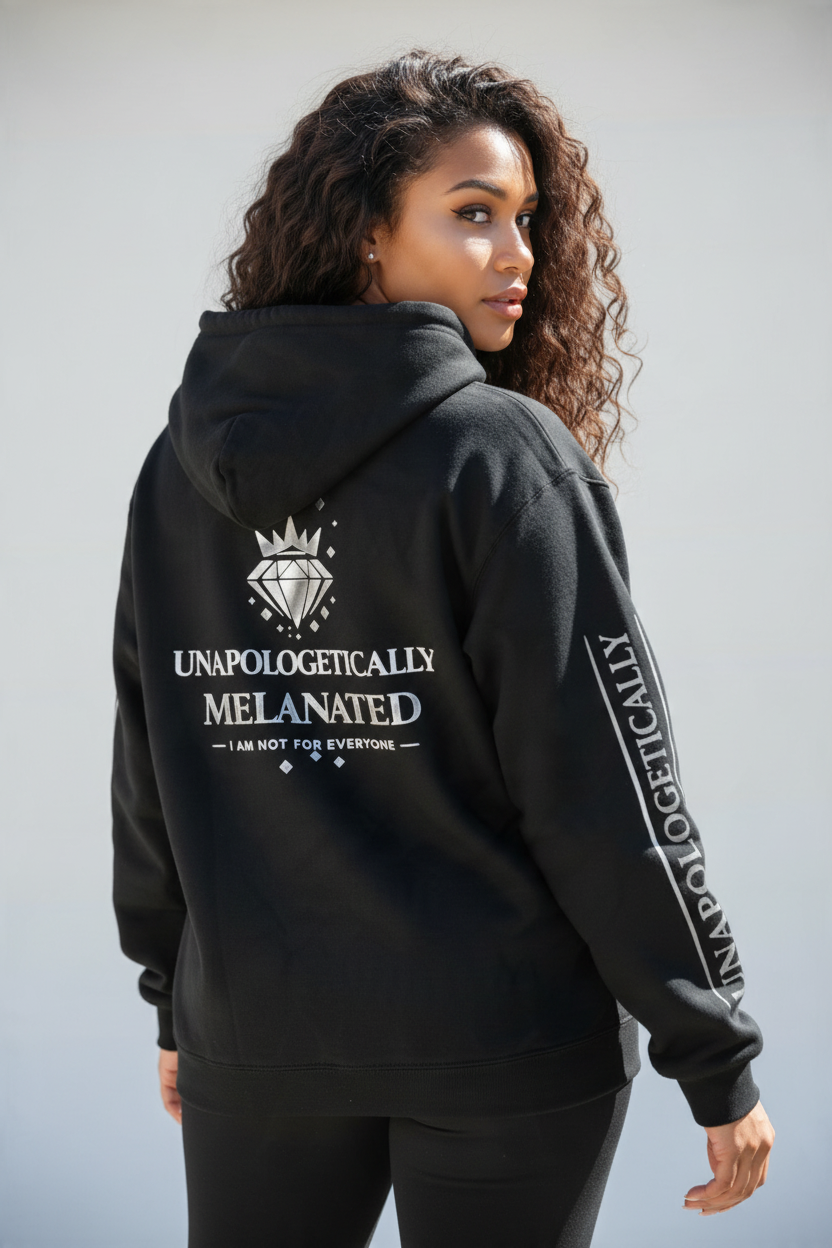 Unapologetically Melanated Diamond Crown Hoodie