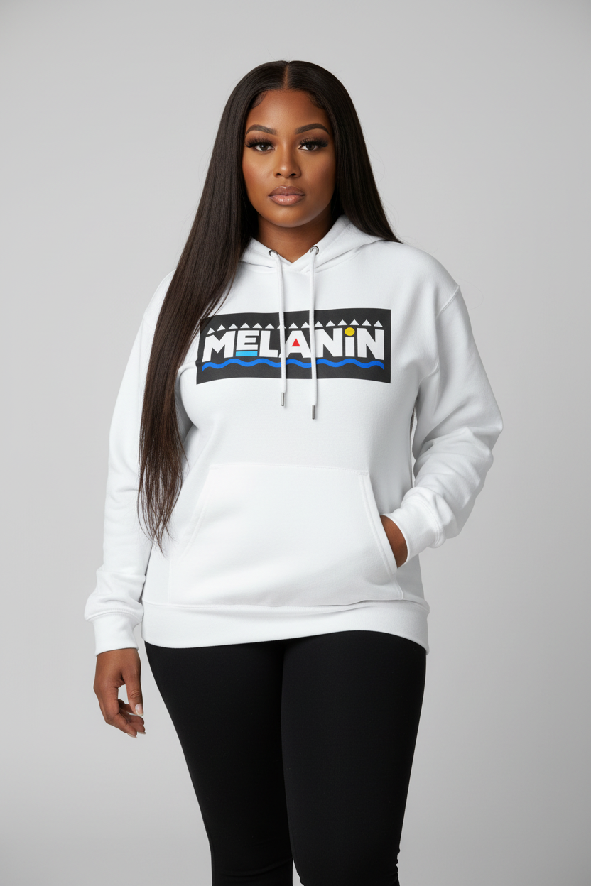 Melanin Text Unisex Graphic Hoodie