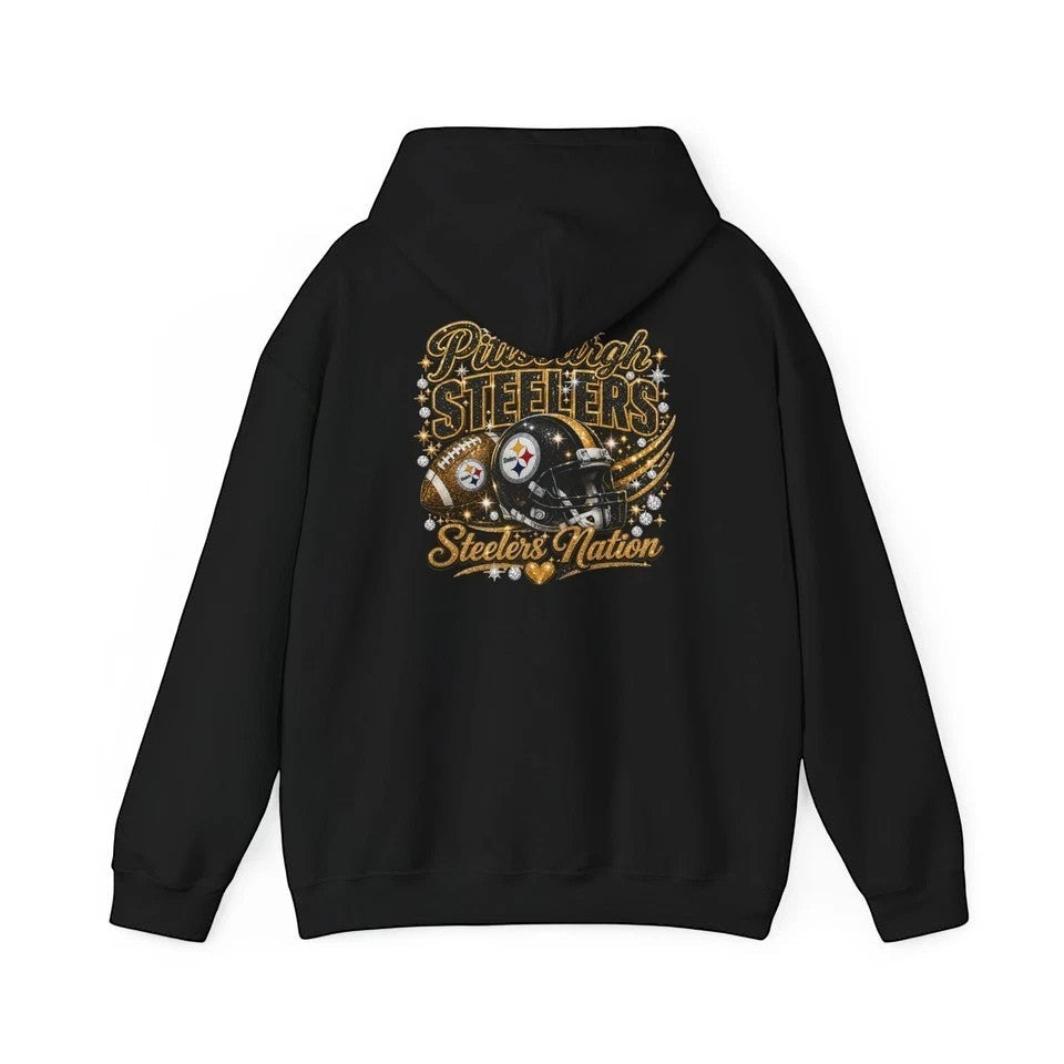 Pittsburgh Steelers Fan Girl Hoodie | NFL Football Team Pullover