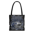 Dallas Cowboys Fan Girl Tote Bag | We Dem Boyz, Glitter Football Design