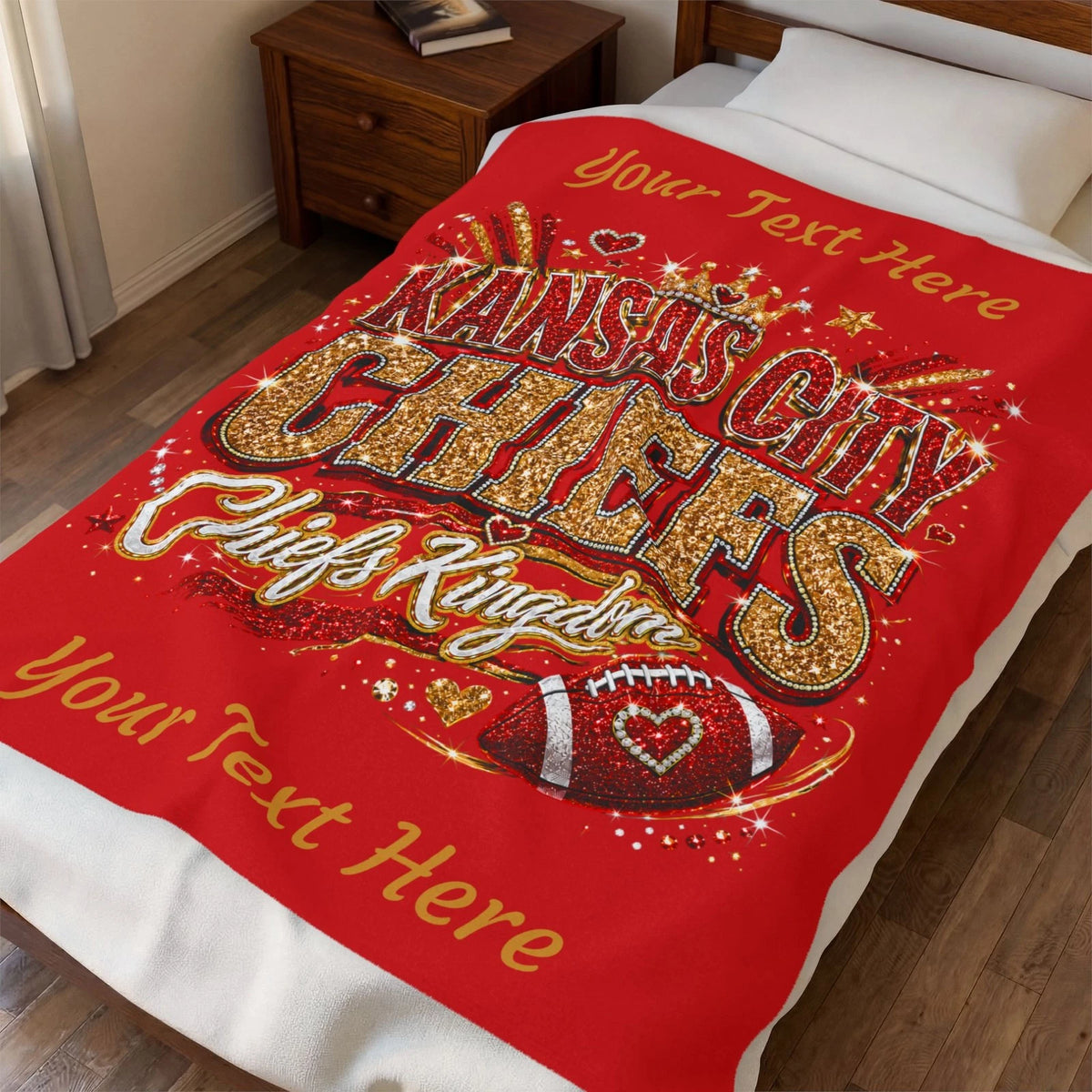Kansas City Fan Girl Blanket | Velveteen Plush