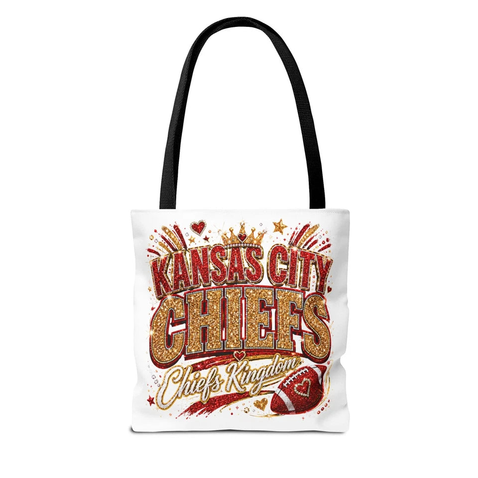 Kansas City Fan Girl Sparkle Logo Tote Bag